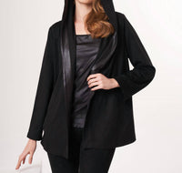 Angel - Vegan Leather Suede Jacket With Leather Trim