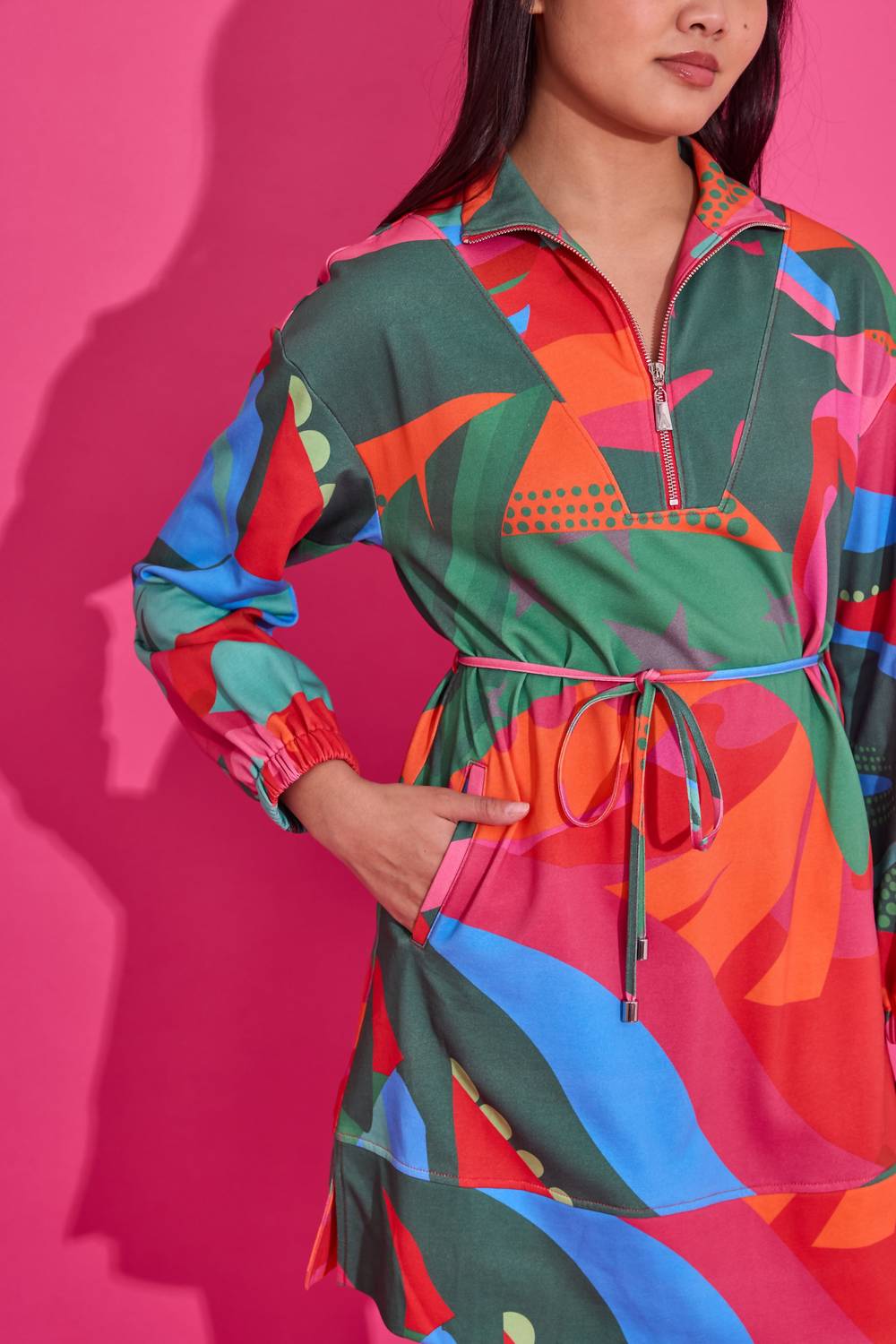 Alden Adair Logan Mini Dress in tropical jingle 1 - women's dress - view 4