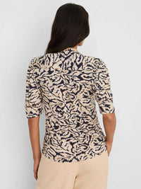 Nic + Zoe - Contrast Swirl Top