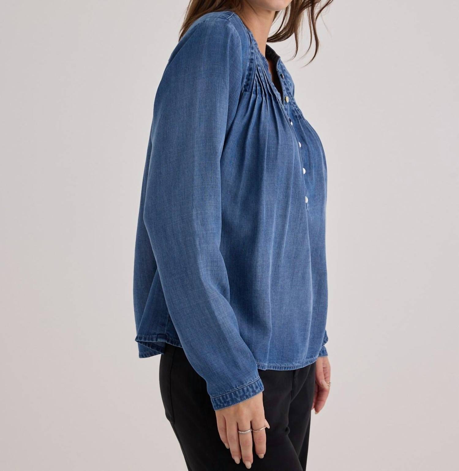 Bella Dahl - Long Sleeve Pintuck Pullover Top