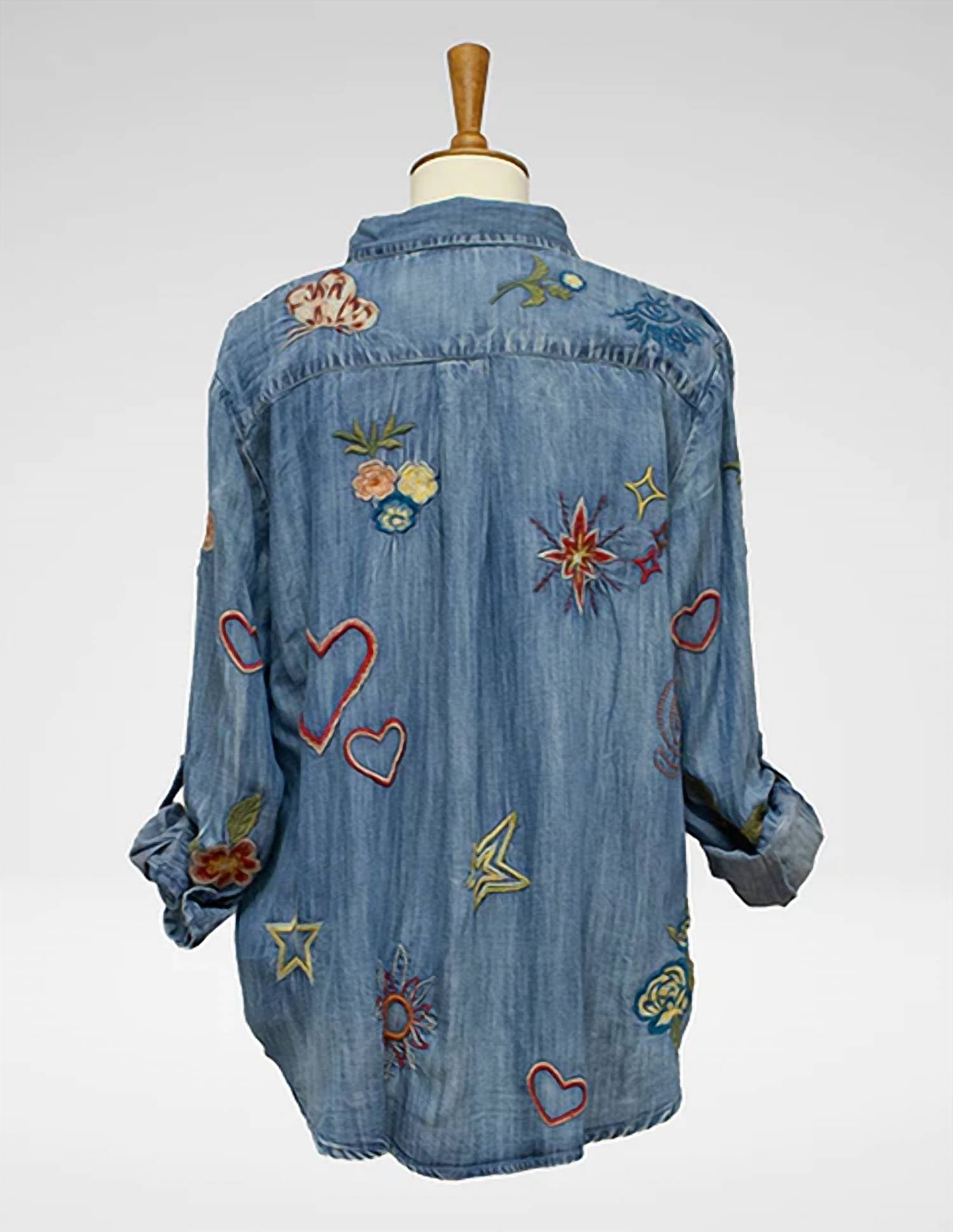 Kyla Seo - Women's Embroidered Lil Shirt