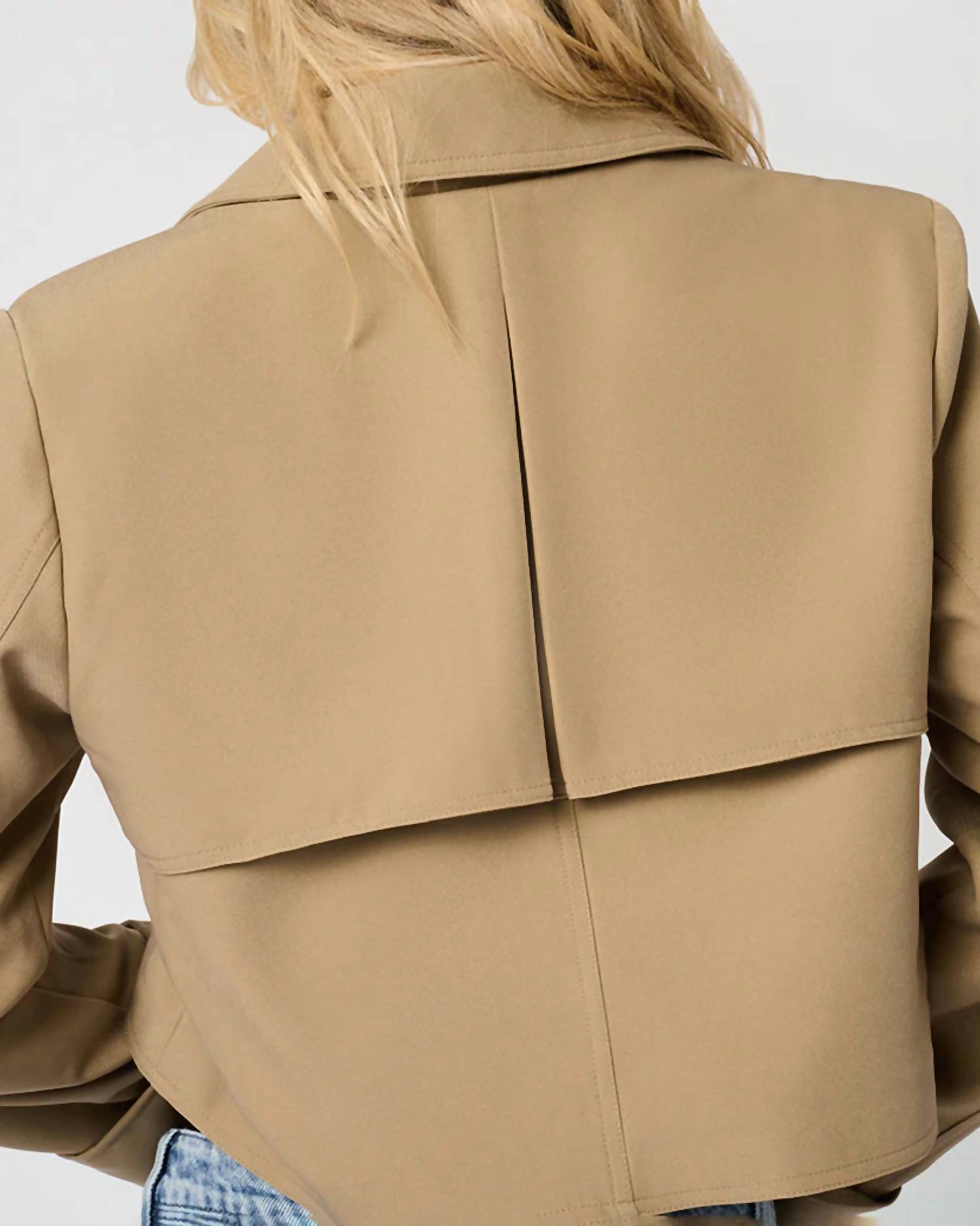 We Wore What - Cropped Trench Coat