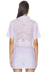 Karina Grimaldi - Elin Embroidered Top