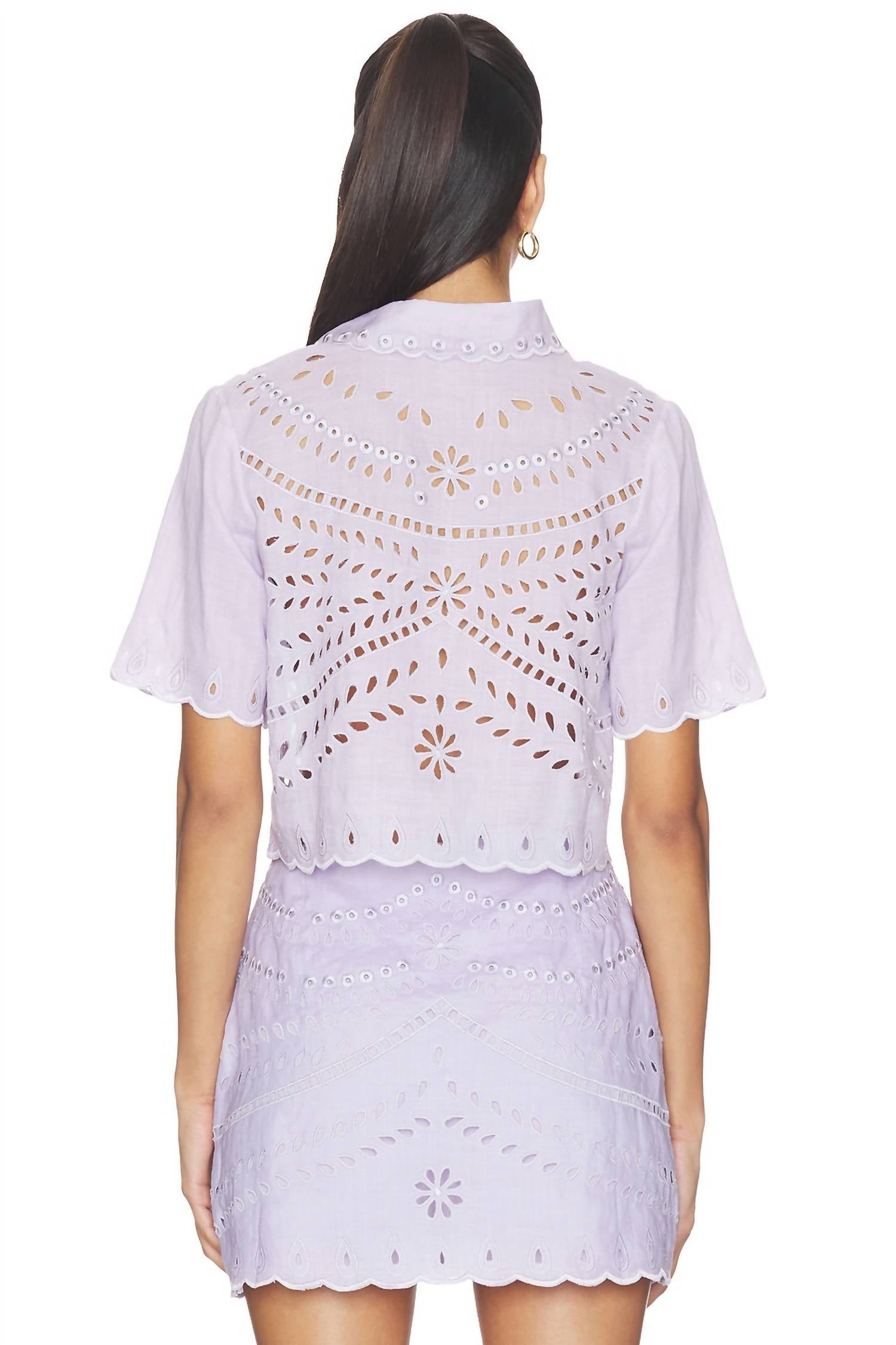 Karina Grimaldi - Elin Embroidered Top