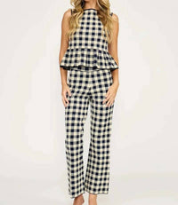 Lucy Paris - Clara Peplum Set Knit Top & Monette Pants