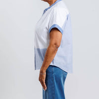 Elliott Lauren - Patchwork Button Front Shirt