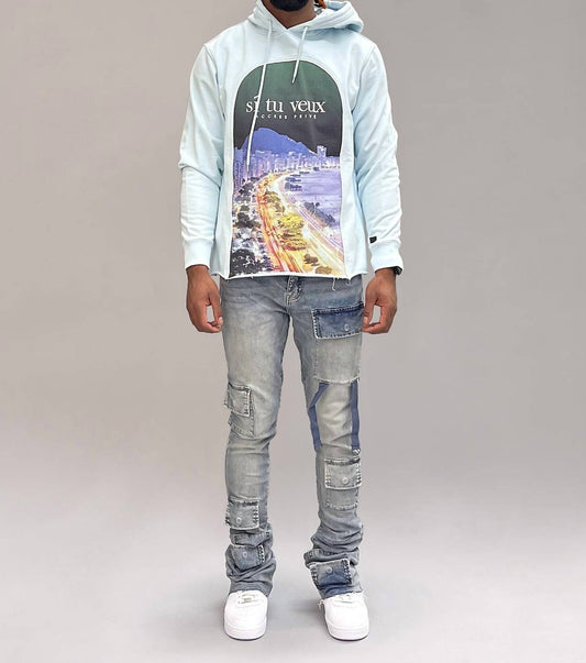 Si Tu Veux - Gunner Stacked Jeans