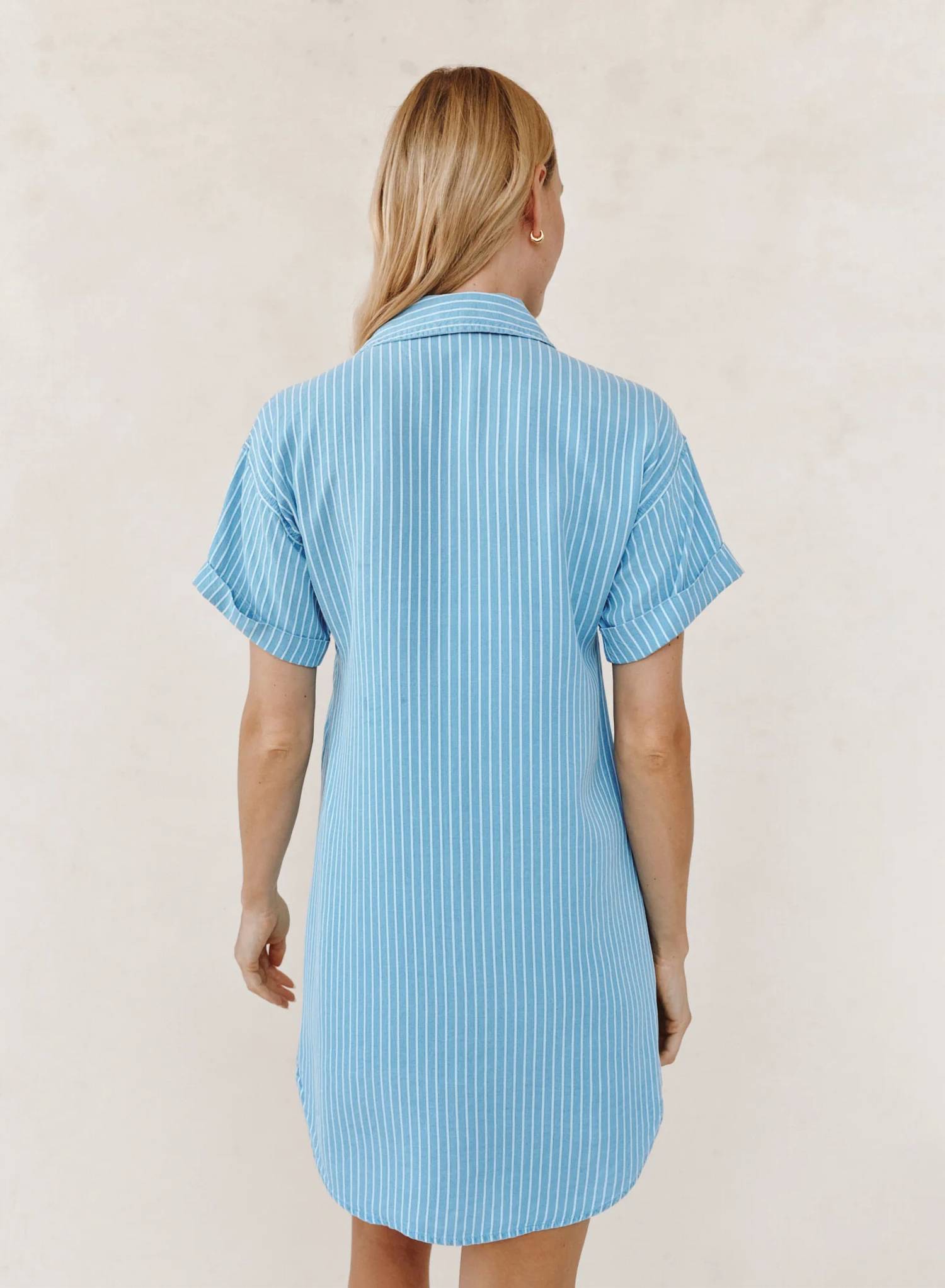 Bella Dahl - Roll Sleeve Pocket Shirt Dress