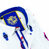 Eight X - Men's Vintage Watches Button Down Print Shirt