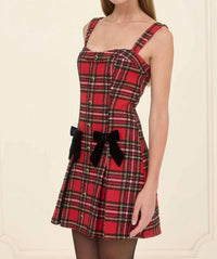 Moon River - Missie Plaid Mini Dress