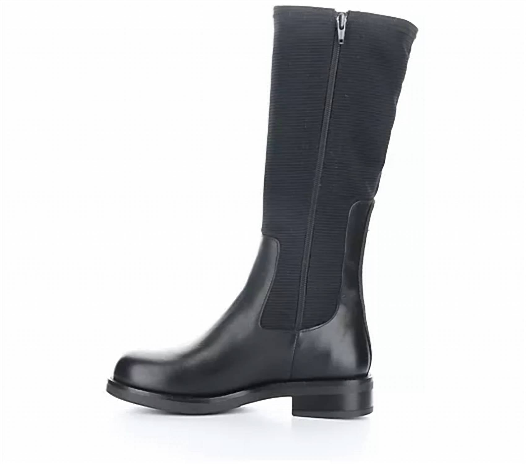 Bos. & Co. WOMEN'S NOISE KNEE HIGH BOOTS in black - women's shoe - detail view