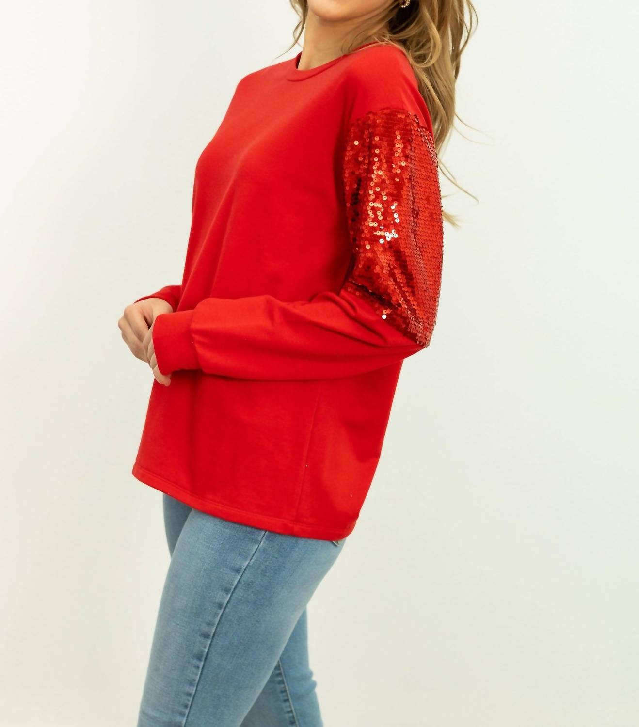 Southern Grace - Light Weight Sequins Sweatshirt