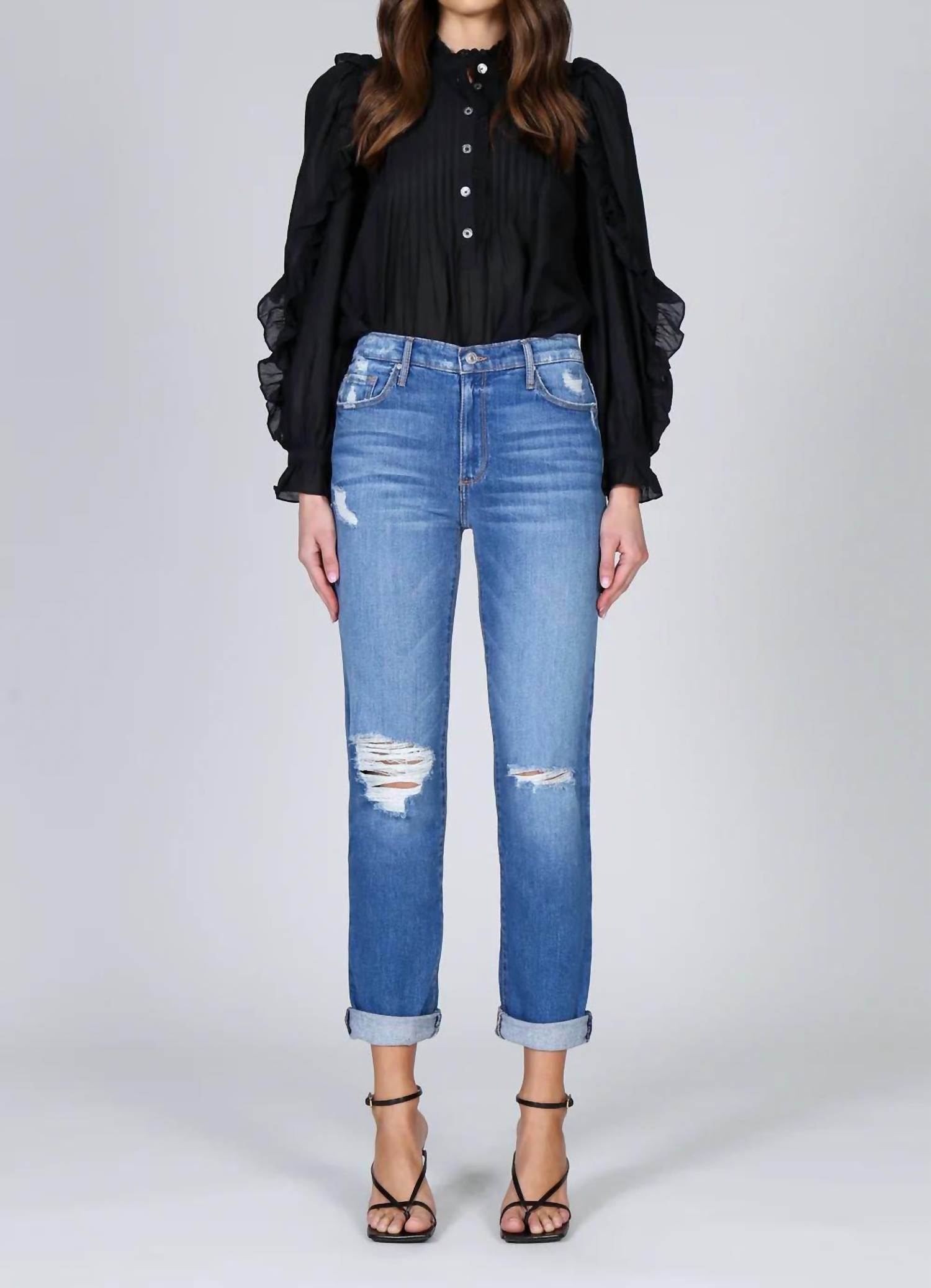 BLACK ORCHID Harper Skinny Boyfriend Jeans in more than friends - women's jeans