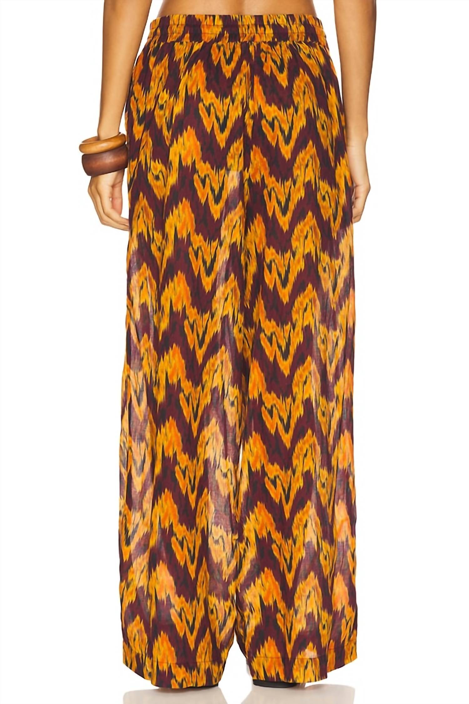 Ulla Johnson Azra Wide-leg Trousers in terra - women's pants - detail view