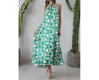 Tyche - Modern Geo Cut Out Maxi Dress