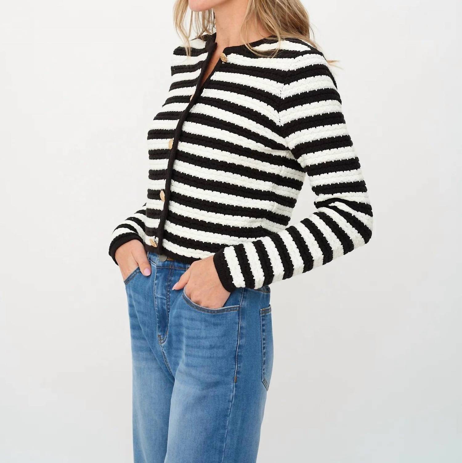 Six/Fifty - Hannah Stripe Cardigan