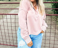 Blakely - Rowan Raw Hem Hoodie