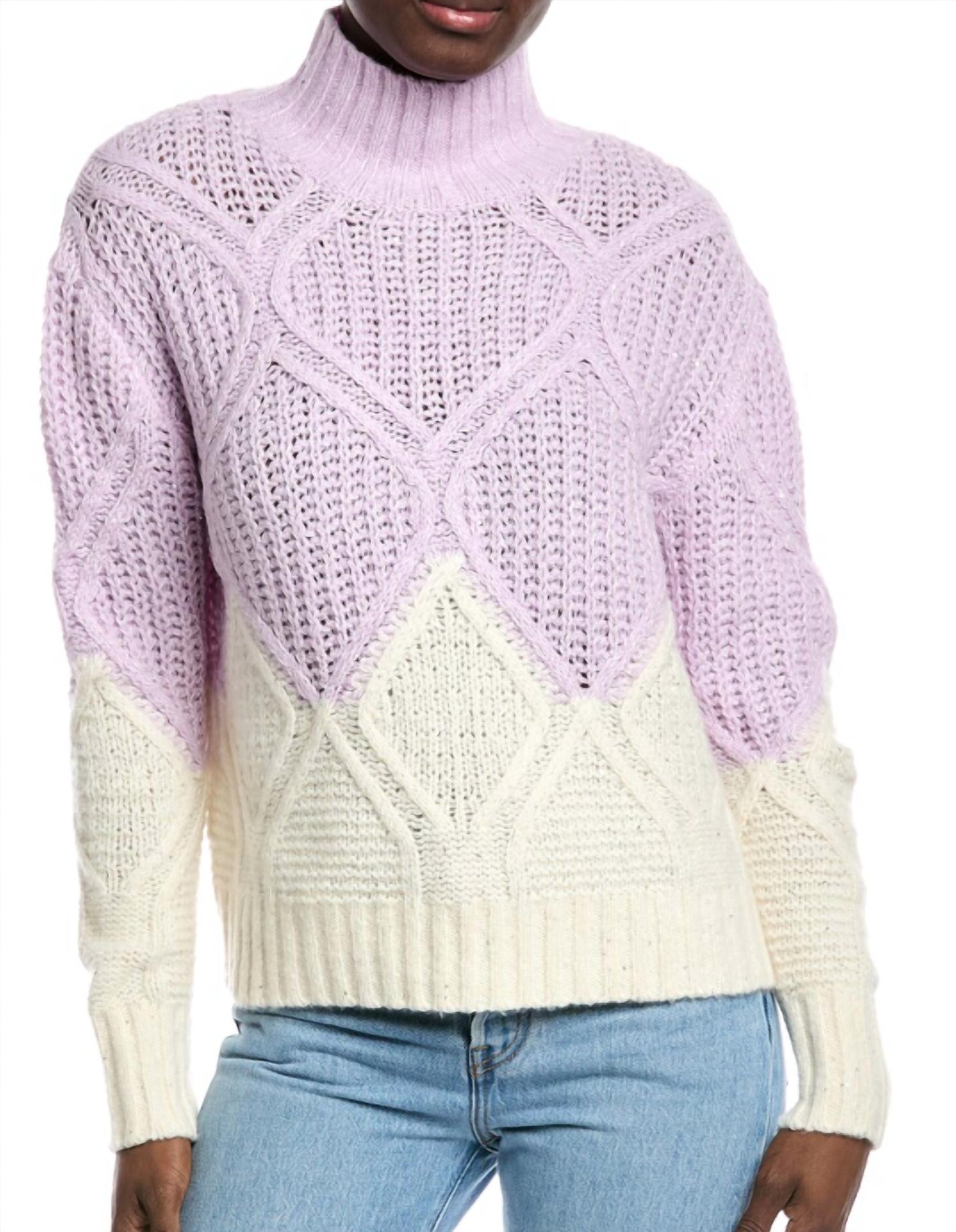 Autumn Cashmere - Two Tone Diamond Sweater