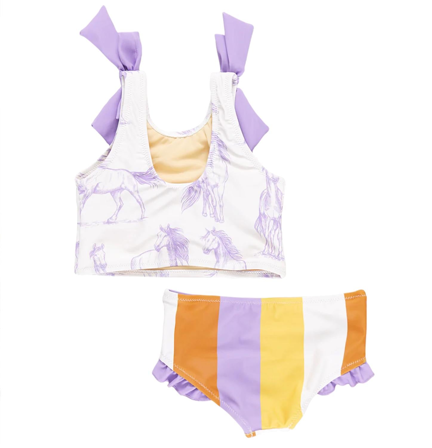 Pink Chicken - Girl's Horses Tankini
