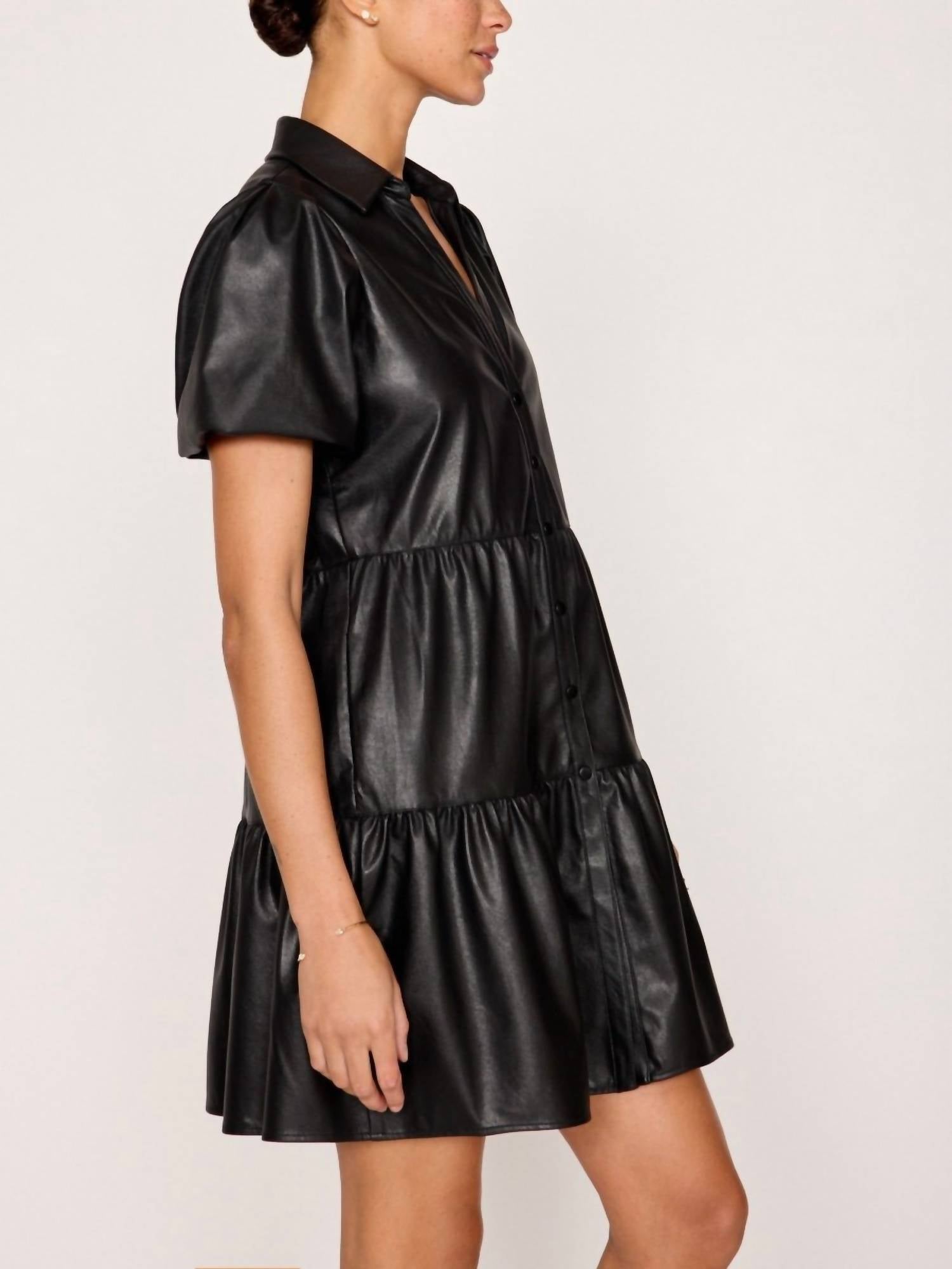 Brochu Walker - Vegan Leather Mini Dress