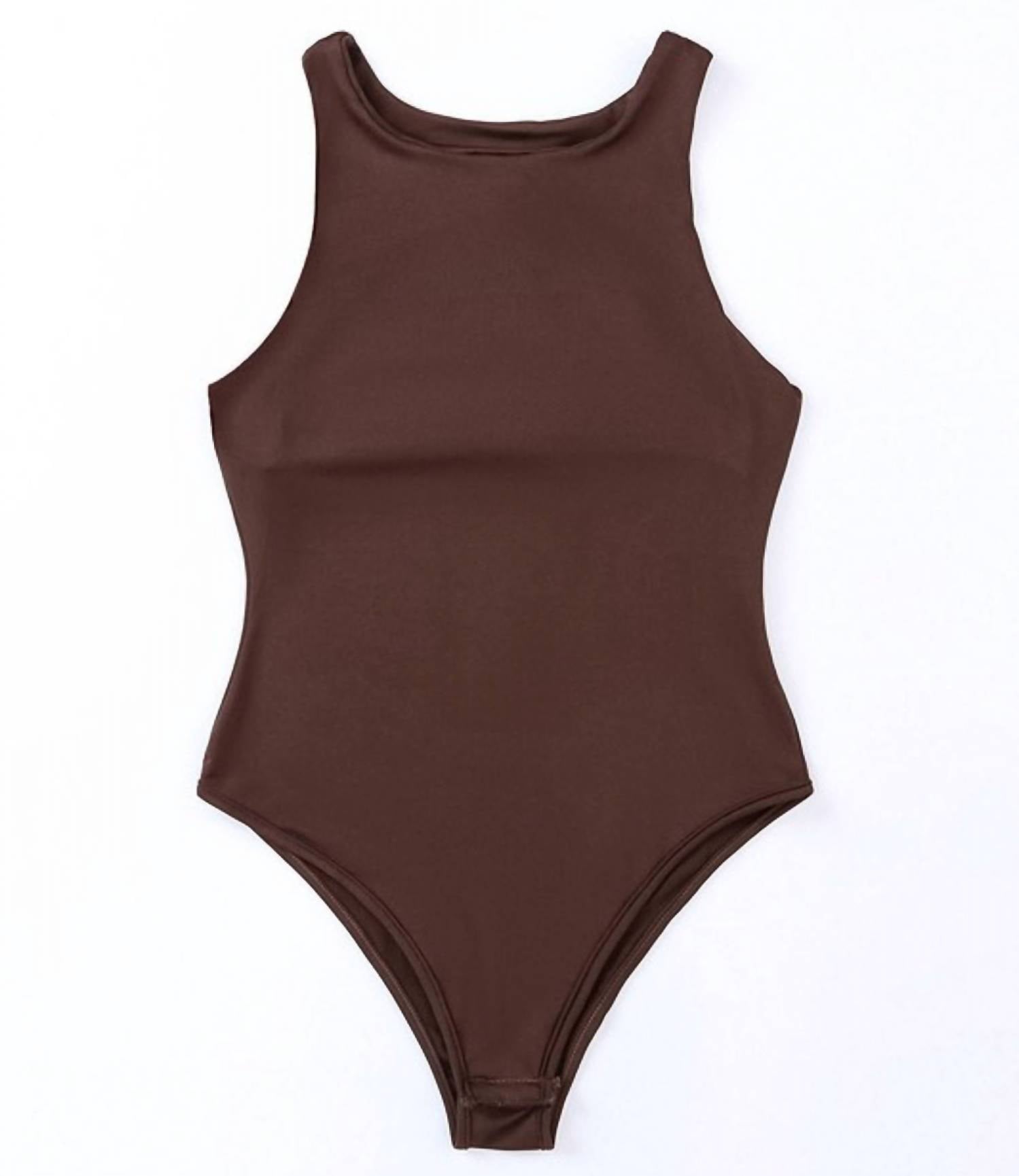Shewin - Seamless Crew Neck Bodysuit