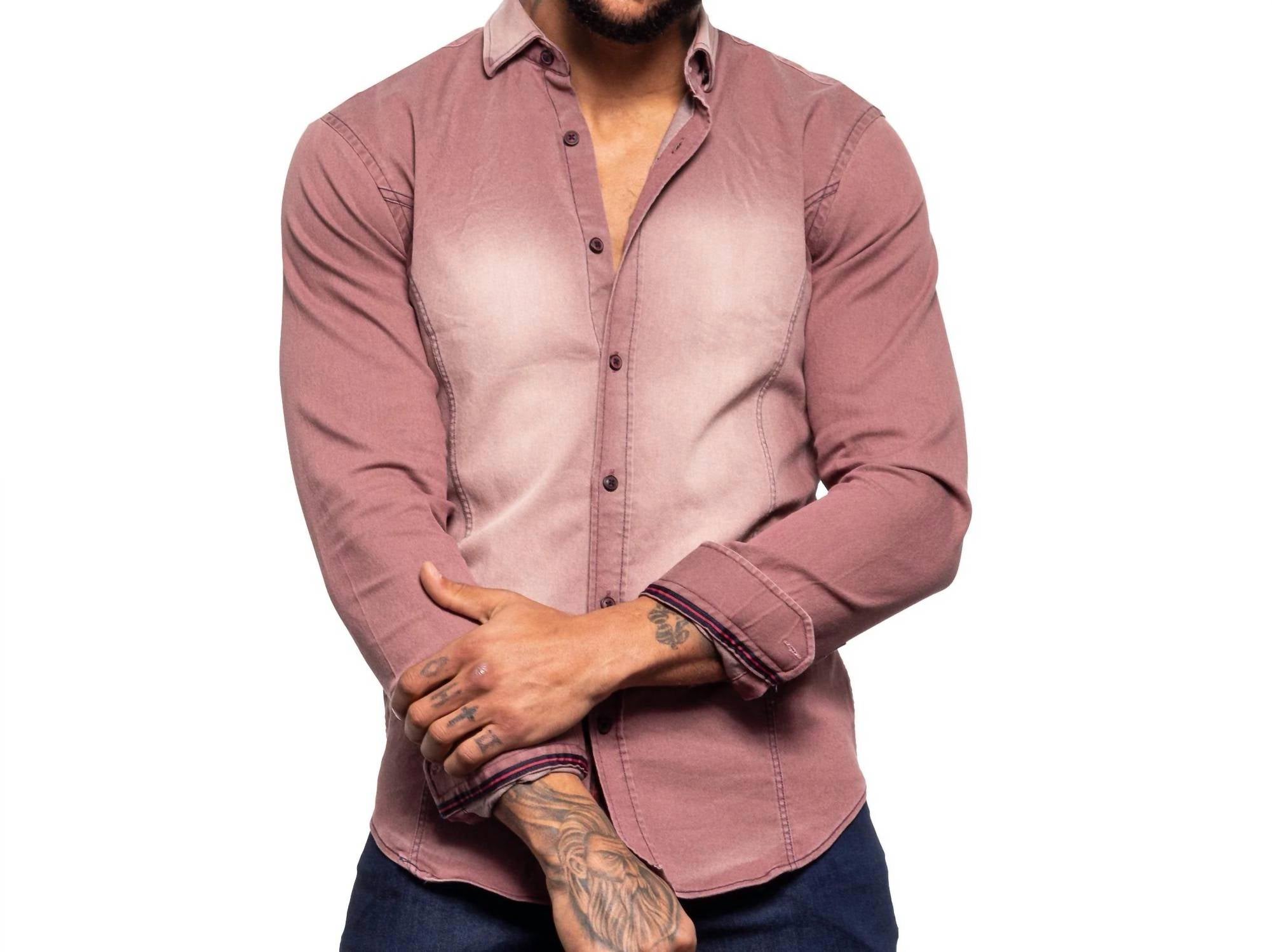 Eight X - Denim Stretch Button Down Shirt