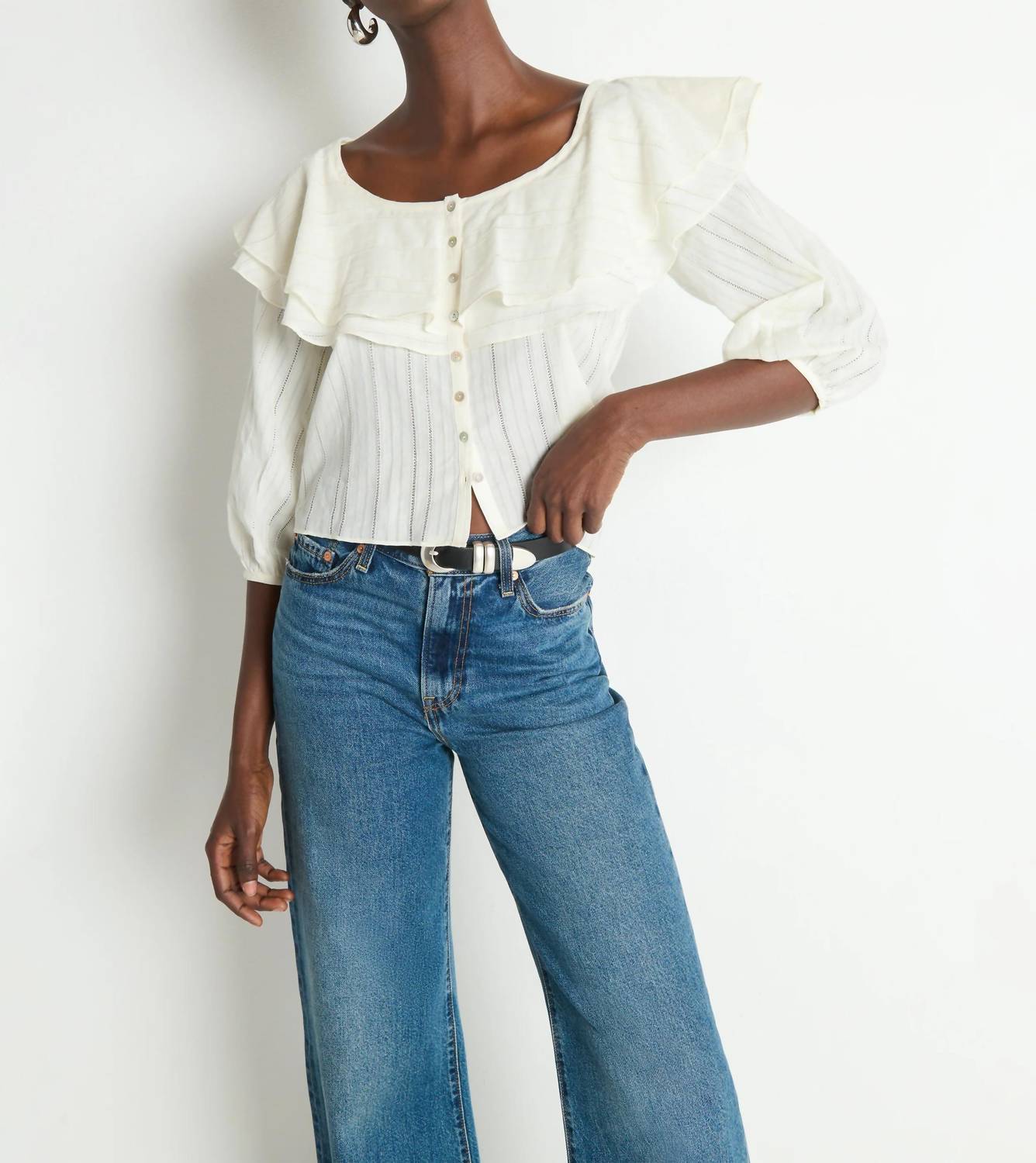 Nation Ltd - Sandra Bishop Sleeves Blouse