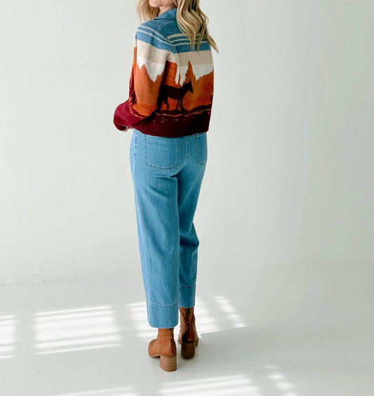 Oat New York - Front Mid Seam Baby Wide Jeans