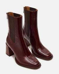 STEVE MADDEN Women's Downtown Boots in brown leather - women's shoe - alternate view