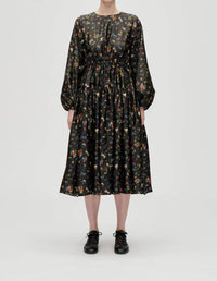 Stine Goya - Waist Tie Ruffle Midi Dress