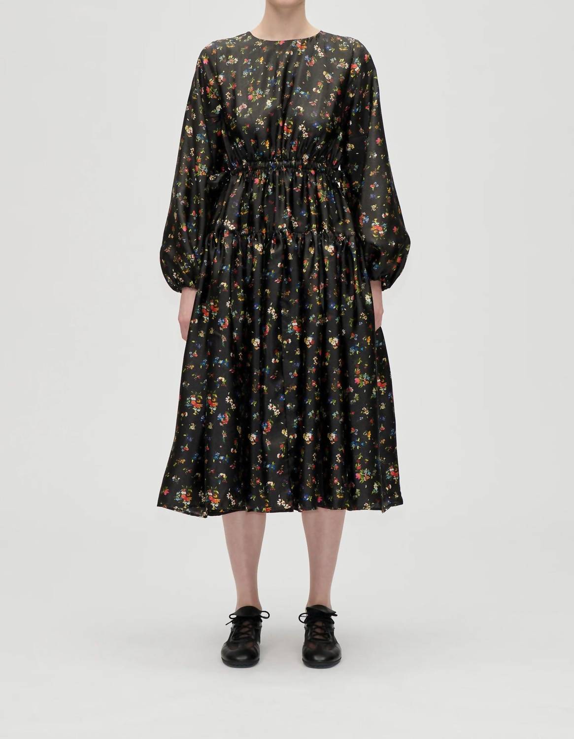 Stine Goya - Waist Tie Ruffle Midi Dress