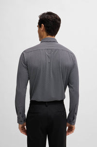 Hugo Boss - Slim Fit Technical Stretch Monogram Shirt