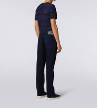 Missoni - Five-pocket Denim Trousers With Embroidered Logo