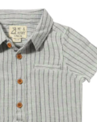 Me & Henry - Boy's Helford Woven Onesie Gauze