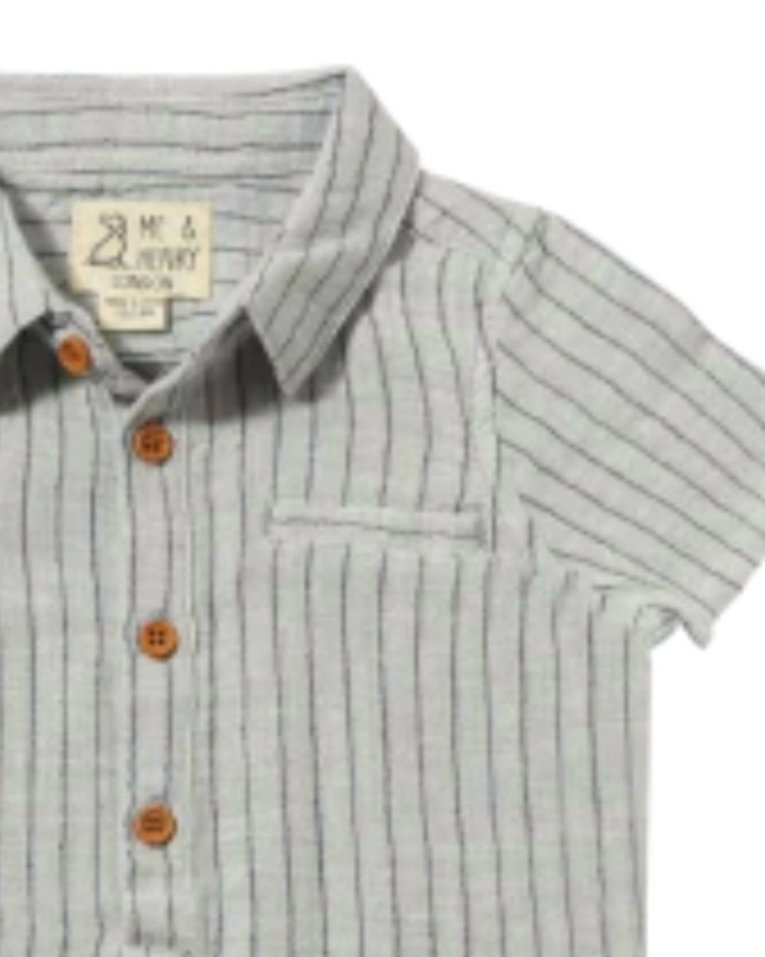 Me & Henry - Boy's Helford Woven Onesie Gauze