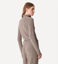 Forte Forte - Lurex Vrillé Jersey Turtleneck Top