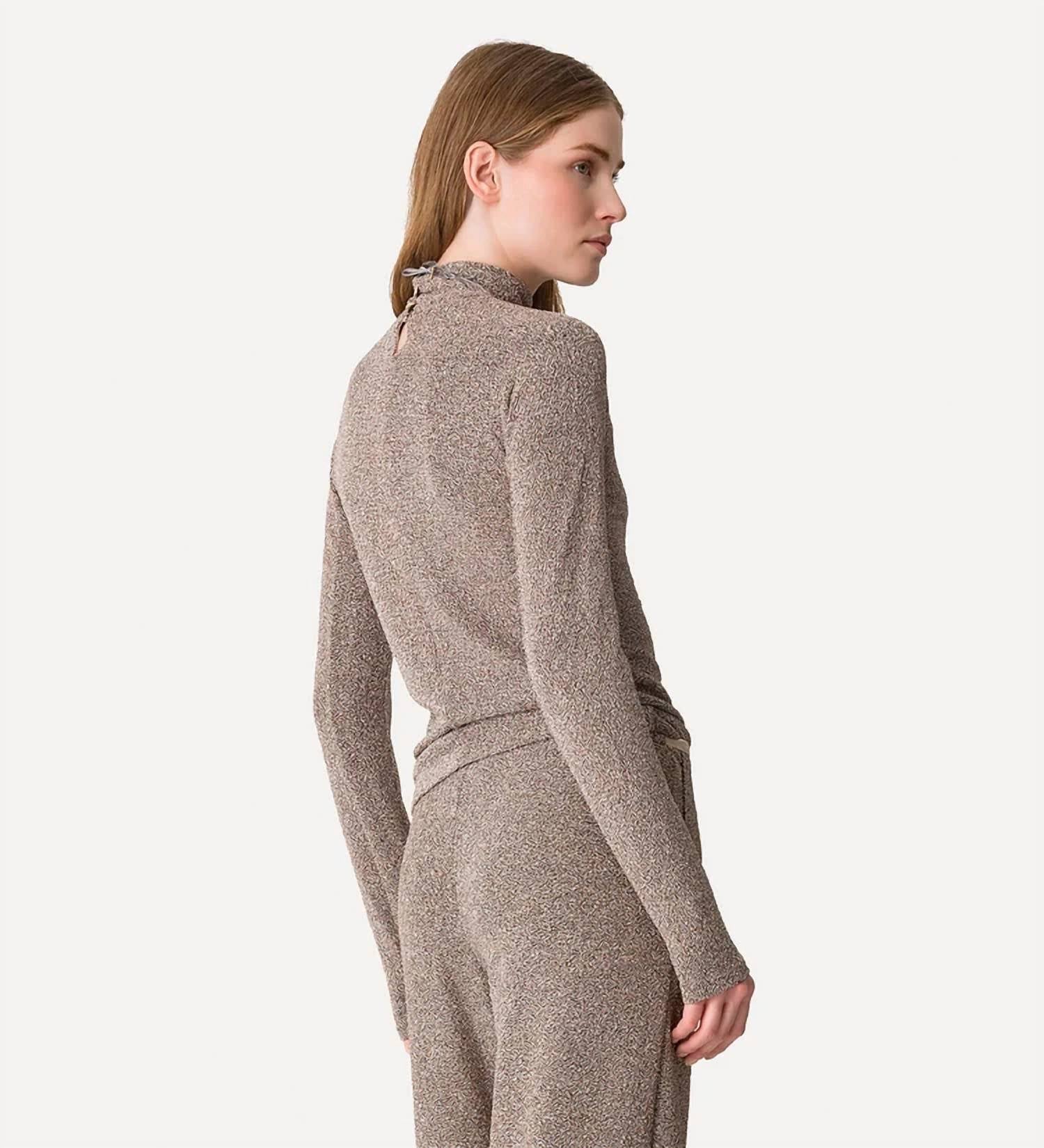 Forte Forte - Lurex Vrillé Jersey Turtleneck Top