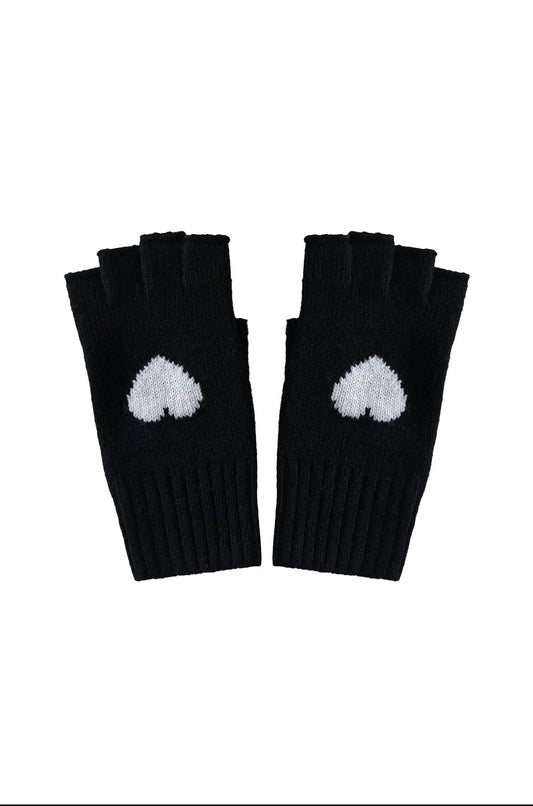 27 Miles Malibu - Women's Scarlett Cashmere Heart Fingerless Gloves