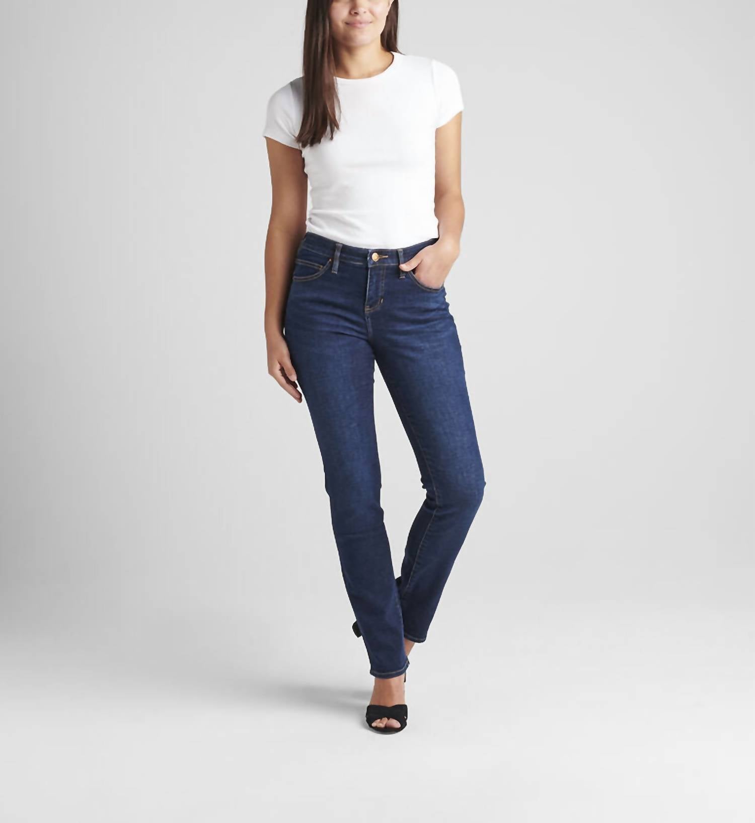 Jag - Ruby Mid Rise Straight Leg Jeans