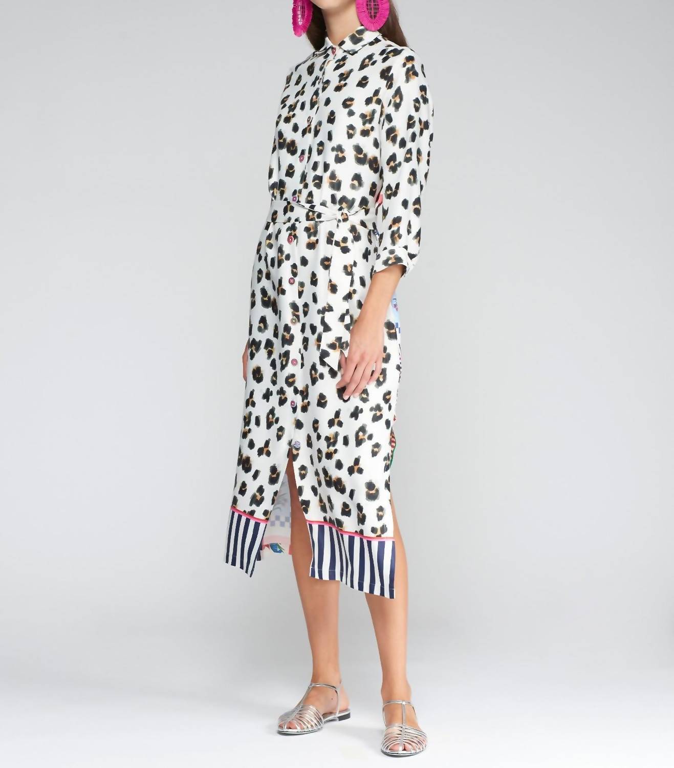 Vilagallo - Patchwork Print Dress