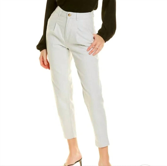 Something Navy - Women's Leighton Pleated Denim Pants