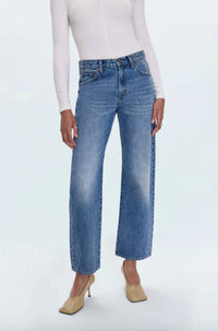 Pistola - Lexi Mid Rise Bowed Straight Jeans