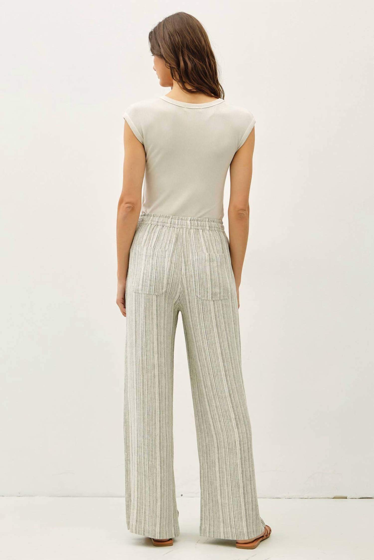 Be Cool - Striped Wide Leg Pants