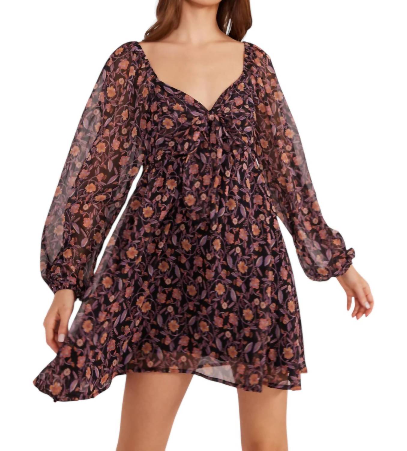 Minkpink - Regal Babydoll Mini Dress