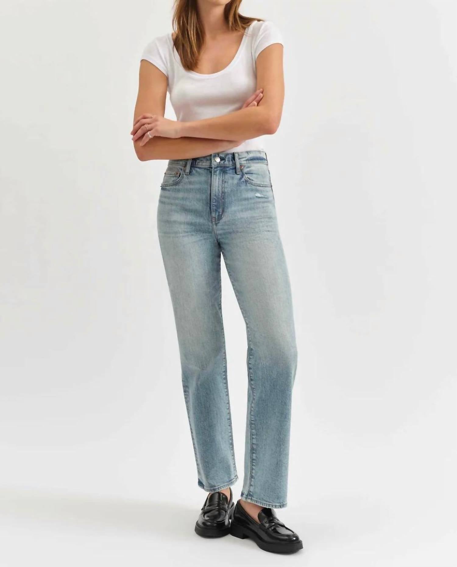 DAZE Sundaze High Rise Straight Jeans in blue - women's jeans