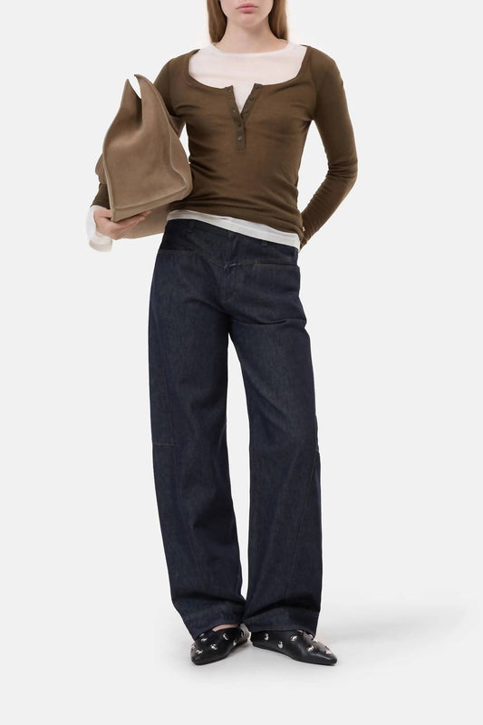 Closed - Deep Neck Long Sleeve Tee