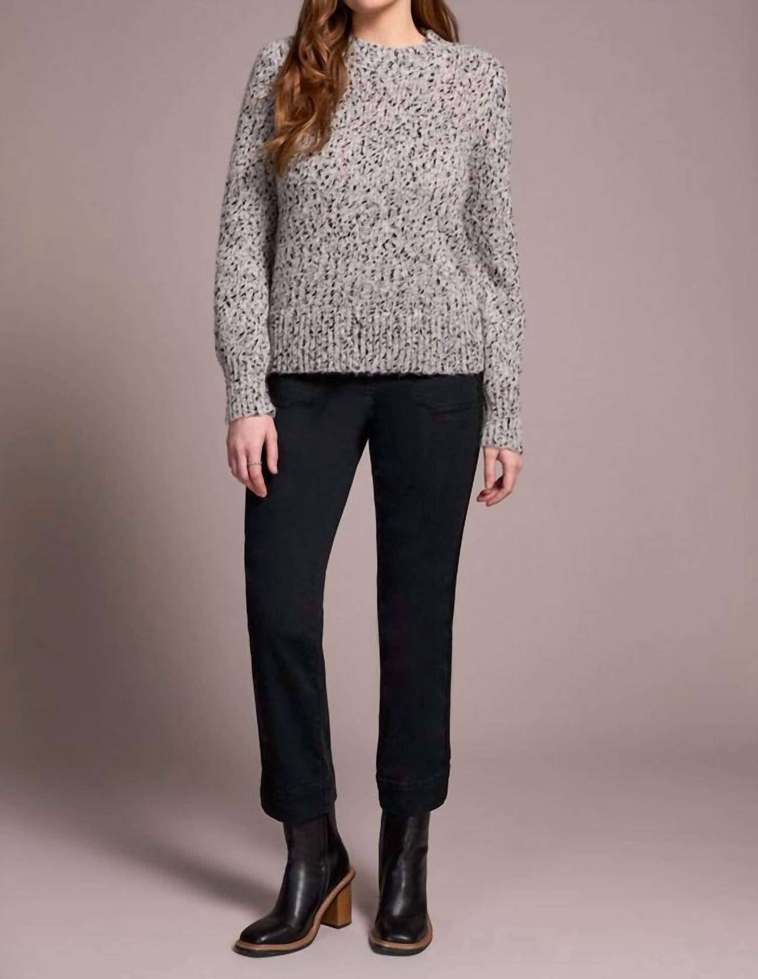 Tribal - Novelty Mix Long-sleeve Mock Neck Sweater
