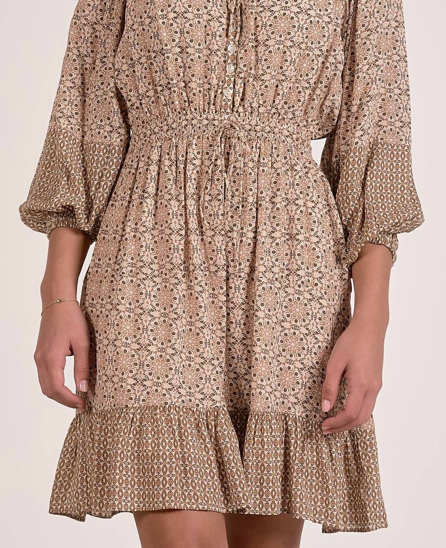 Elan - Boho Ruffle Hem Dress