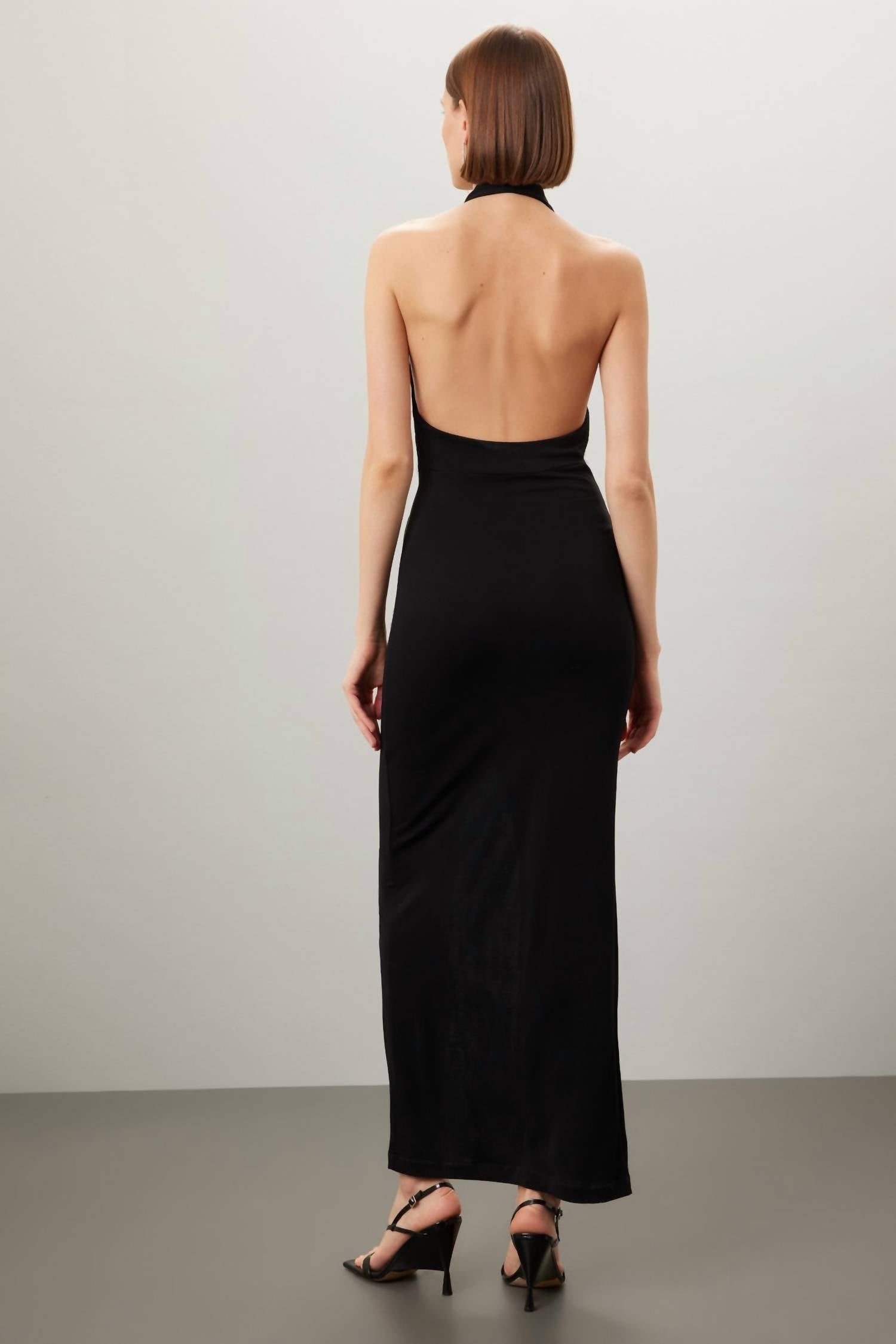 Iro - Rubini Deep V Halter Neckline Dress