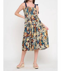 Meet Me In Santorini - Smock Midi Dress